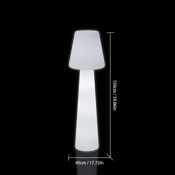 Size of LED Flared Shade Floor Lamp