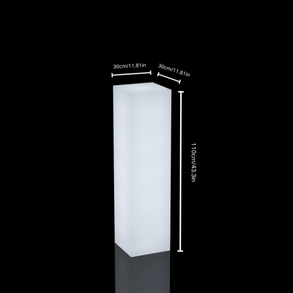 Size of RGB LED Square Column Light