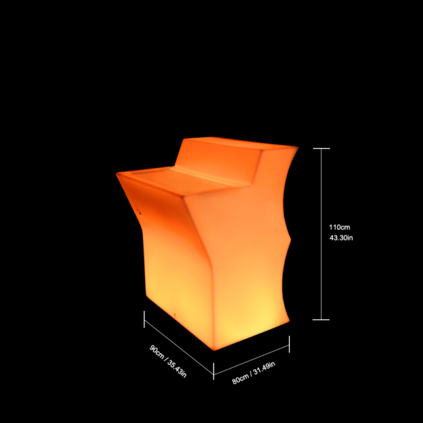 Size of Wave LED Lights For Bar Counter Straight With Bucket