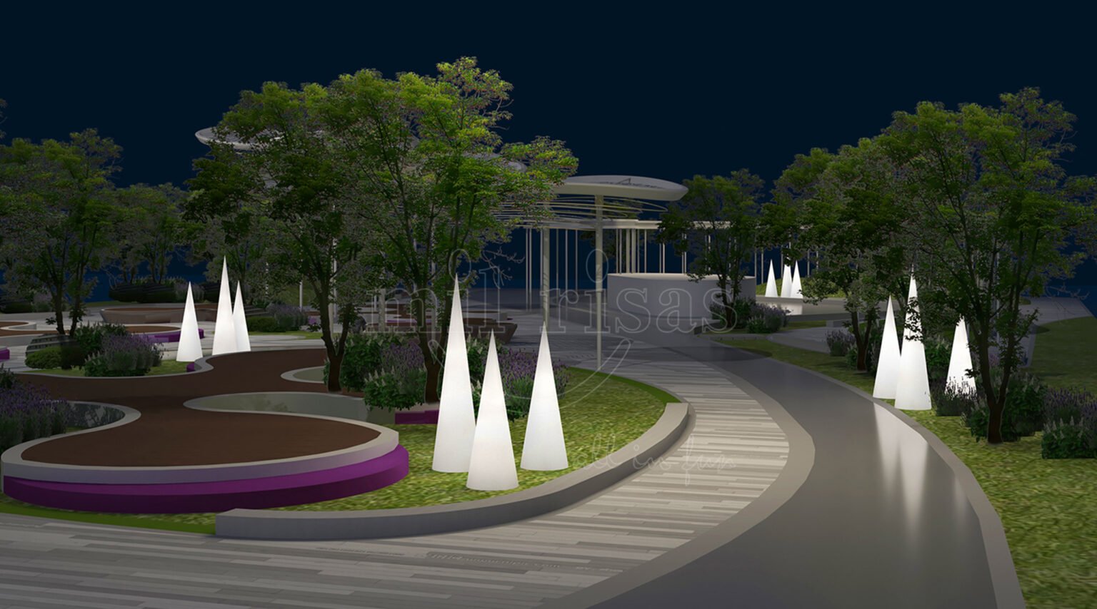 Upgrade Urban Landscapes with Durable Outdoor LED Cone Standing Lights