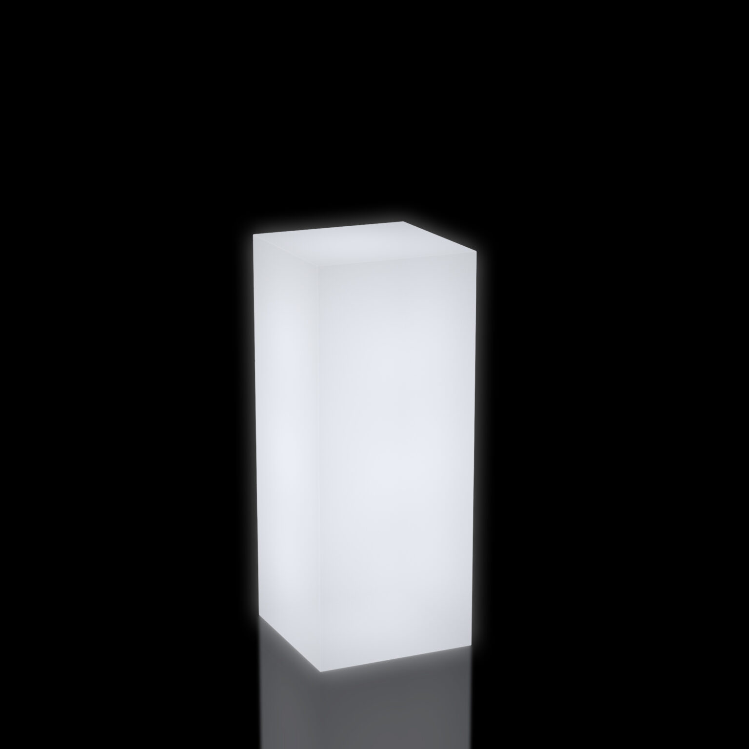 Vertical LED Floor Lamp Outdoor Square Column Lighting Fixture