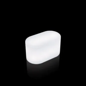 light up oval end table