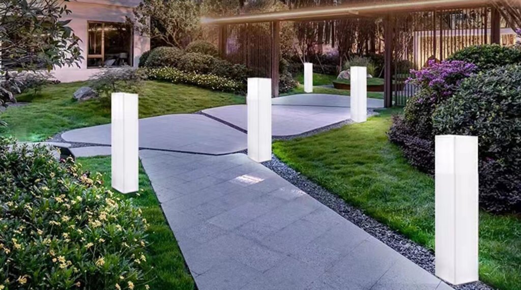 modern outdoor pillar lights LED