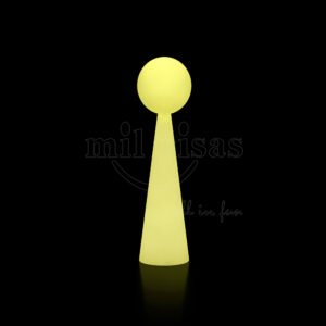 outdoor led ball and column combination floor lamp