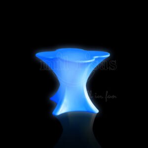 طاولة قهوة على شكل زهرة LED لاسلكية قابلة لإعادة الشحن