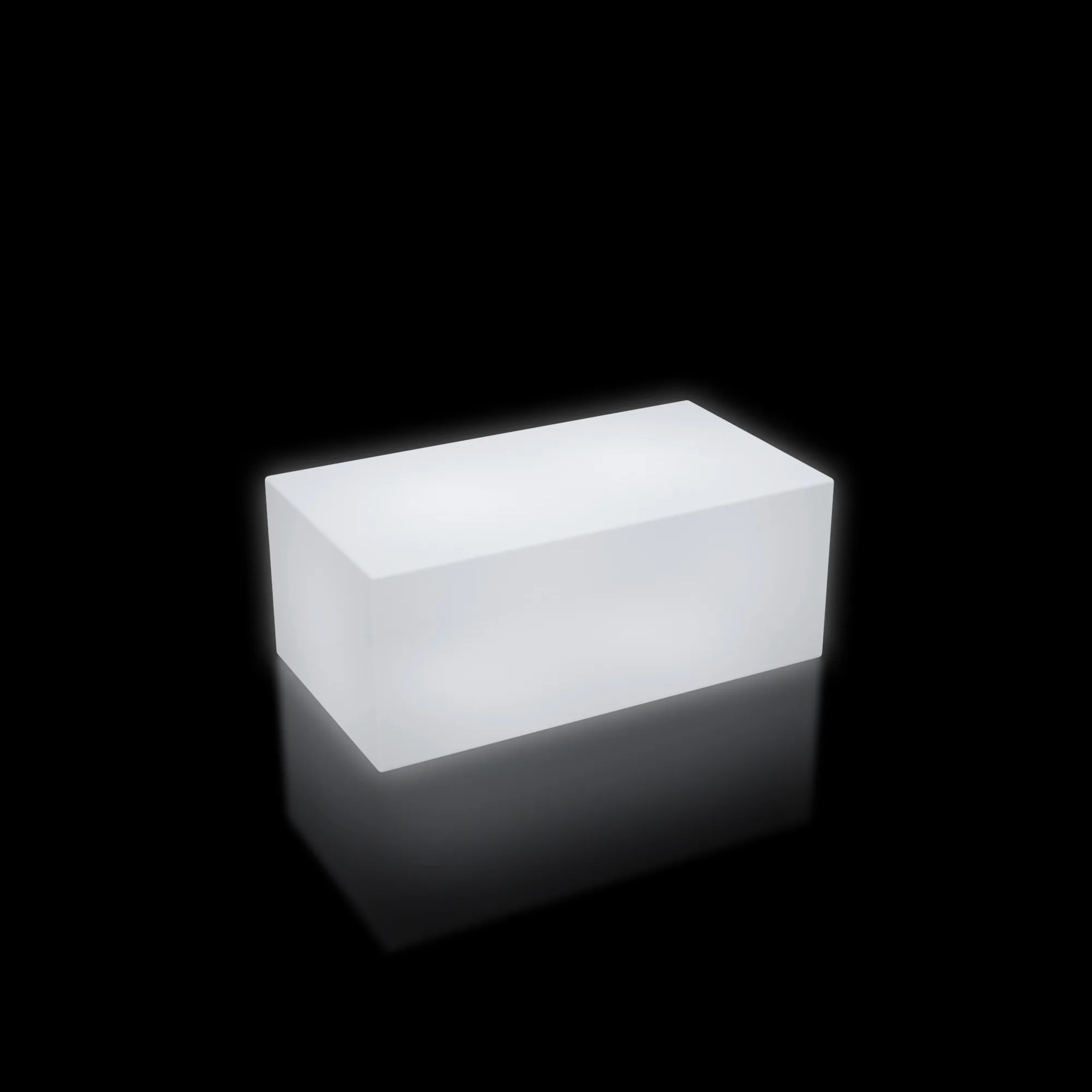 Muebles de mesas de fiesta LED rectangulares