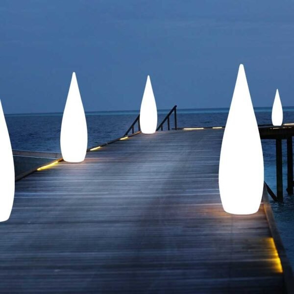 wireless illuminated water-drop floor lamp