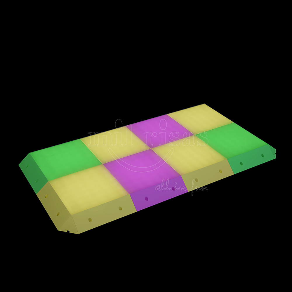 Square LED Dance Floor Lights With Buckles