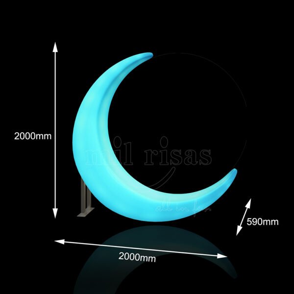 size of Outdoor LED Moon Floor Light Hanging Chair