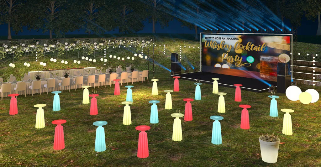 Muebles de mesa de cóctel de boda para fiesta