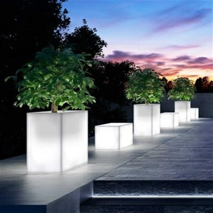 outdoor planter solar lights