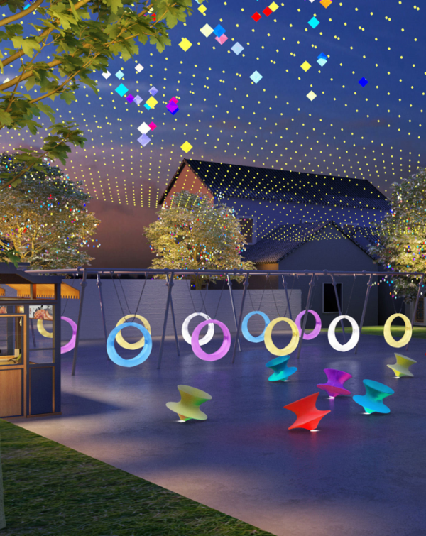 Light Up Swing Seat for Outdoor Ambiance Durable LED Swing