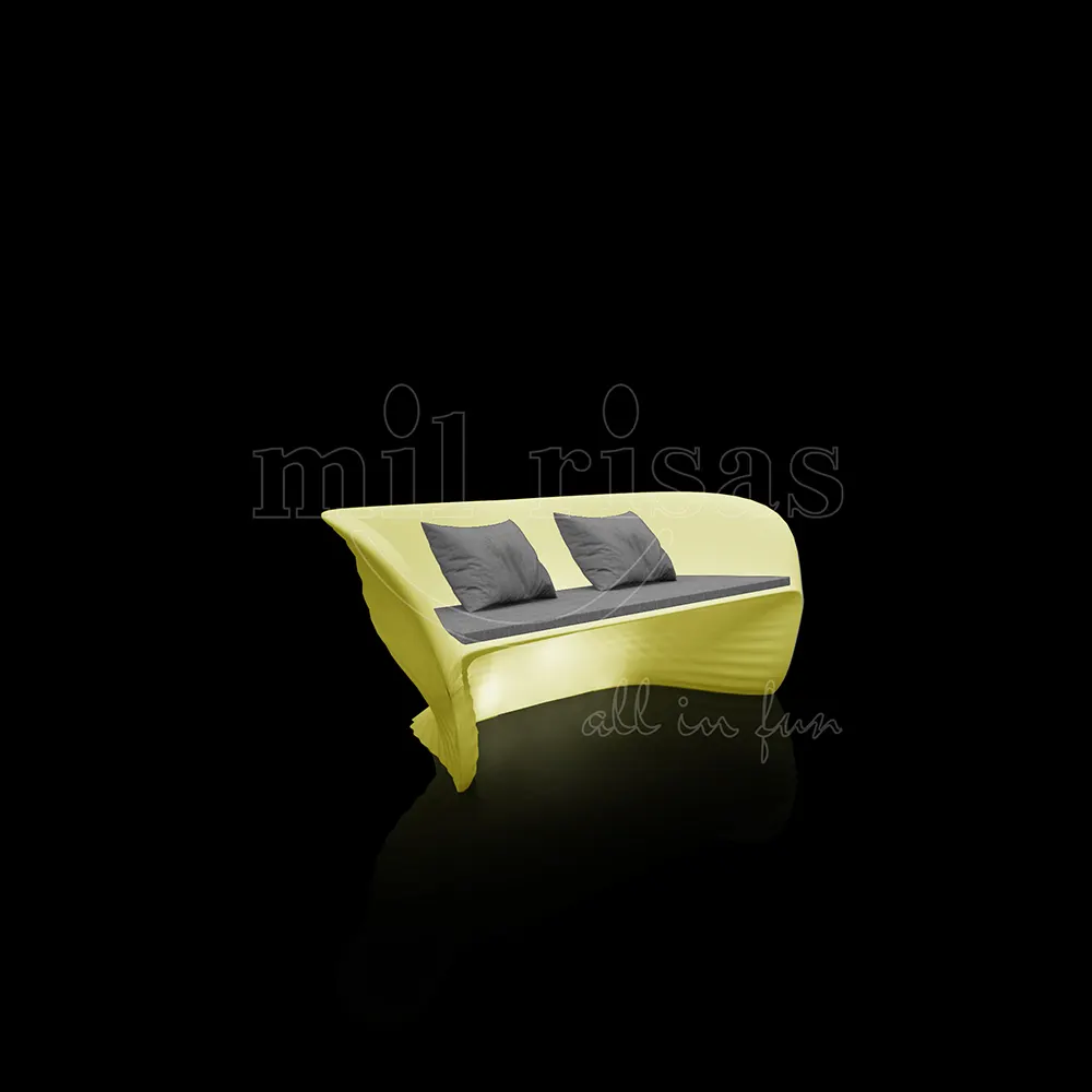 Double LED Light-up Sofa with Wave