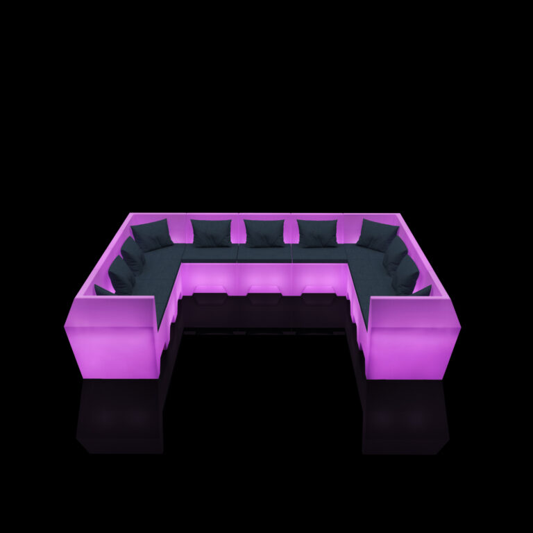 LED Glow Furniture Illuminate and Outdoor Events Colorfuldeco