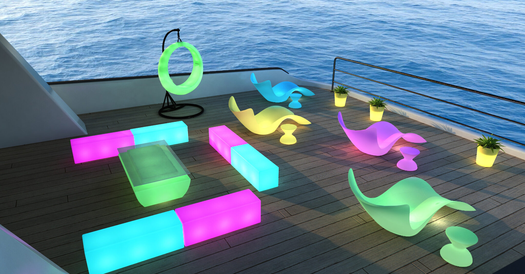 Luxurious LED Yacht Furniture Enhance Your Yacht Events