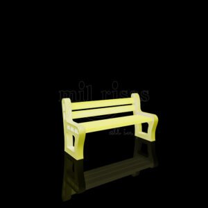 LED Lighted Public Park Benches with Backrest