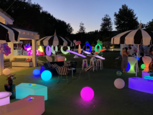 outdoor summer event Experience the Magic of LED Furniture
