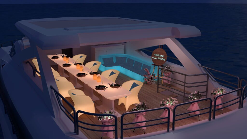 Perfect Weddings for Cruise Lines with LED Furniture