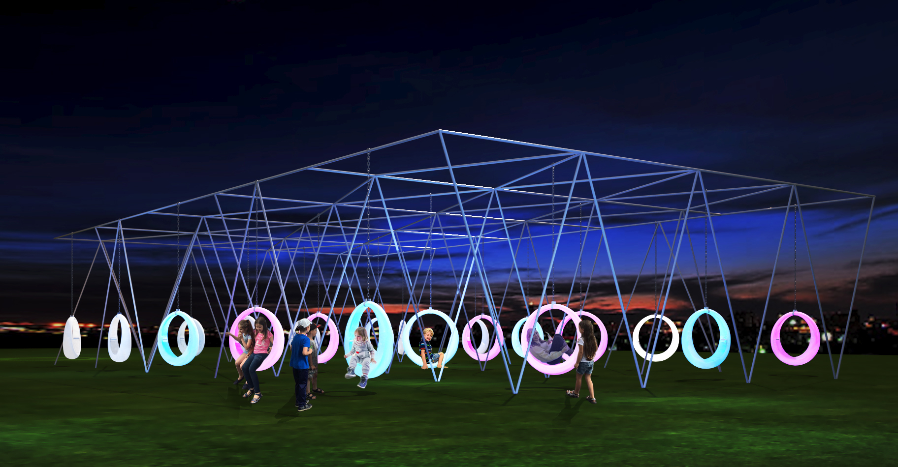 Waterproof LED Furniture for Saudi Playgrounds | Colorfuldeco