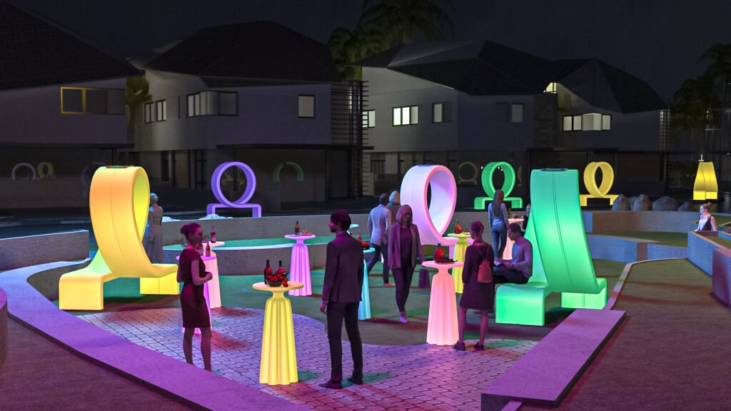 LED Furniture for Elite Social Gatherings