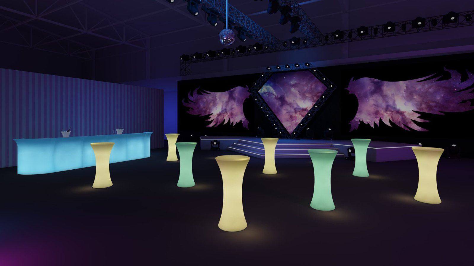 Immersive LED Cocktail Party