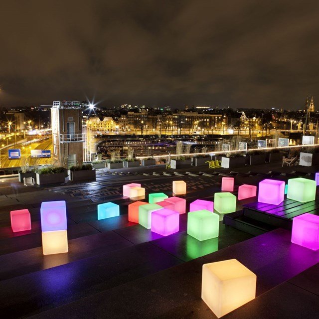 outdoor LED cube for art festiaval
