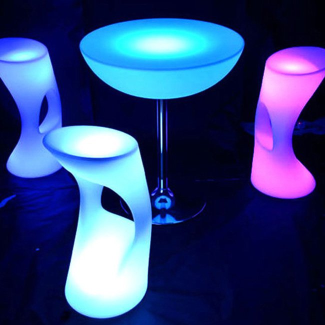 Light up Stools Illuminated Your Space