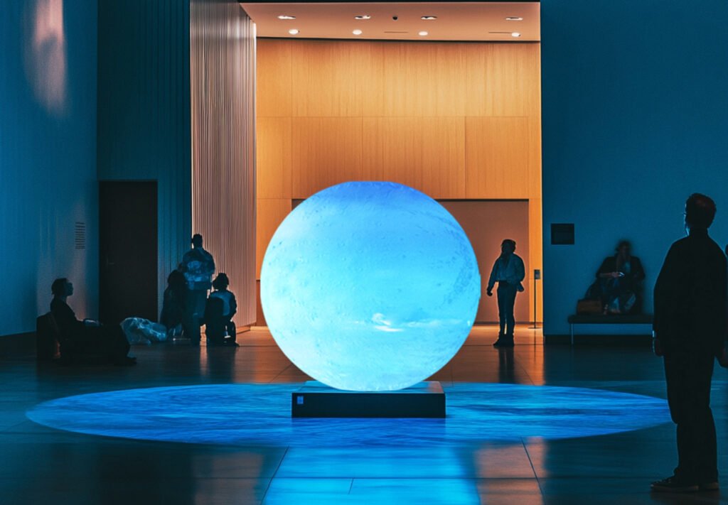 Bring Cosmic Beauty to Your Art Hall with a Stunning Globe Floor Light