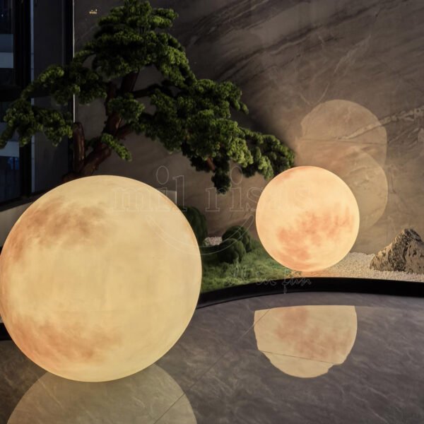 Large Outdoor Globe Lights Hand Painted Planet Lights 1