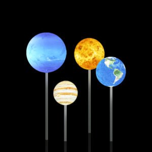 Outdoor Globe Lamp Hand Painted Planet Lights