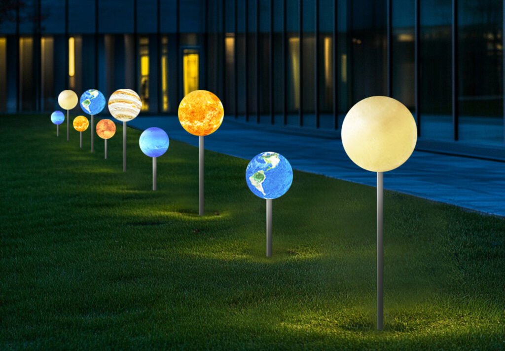 Outdoor Globe Lamp Illuminated Your Space