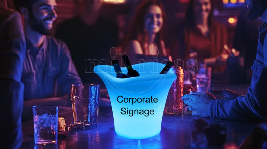 Amplify Your Brand Presence with an LED Wine Ice Bucket with Tailored Logo