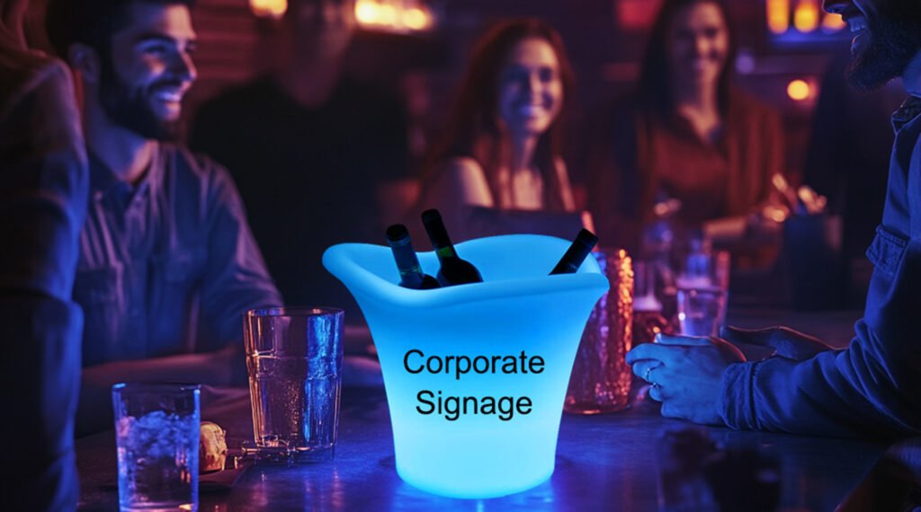 Amplify Your Brand Presence with an LED Wine Ice Bucket with Tailored Logo