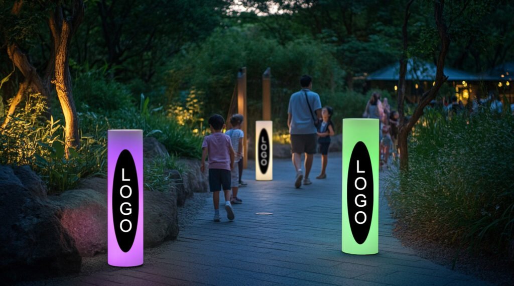 Create a Stunning Ambience in Your Park with Custom LED Cylindrical Outdoor Floor Lamp