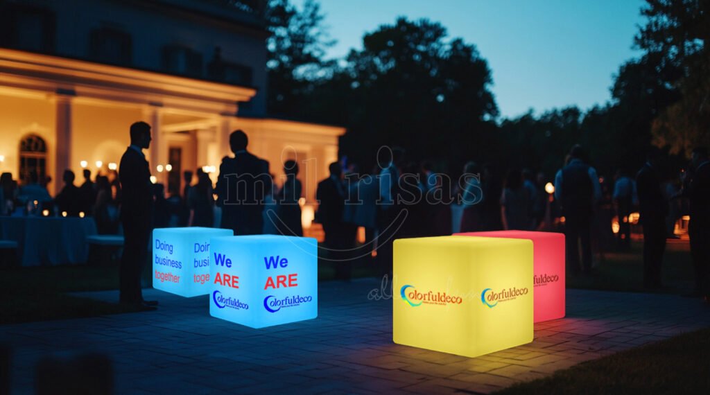 Customizable Light Cube Decor to Enhance Your Event