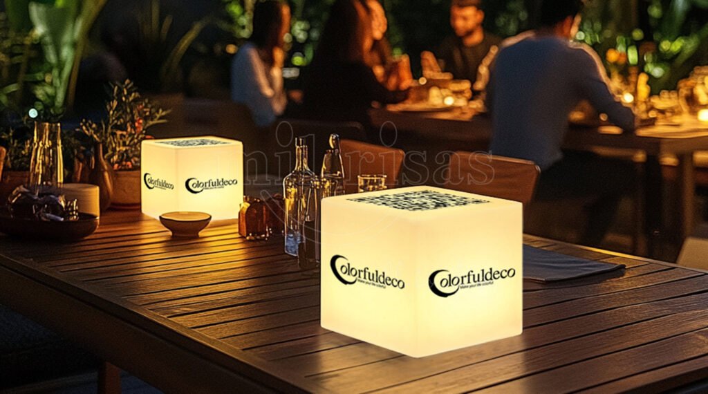 Elevate Your Outdoor Space with Custom LED Light Cubes for Branding Impact