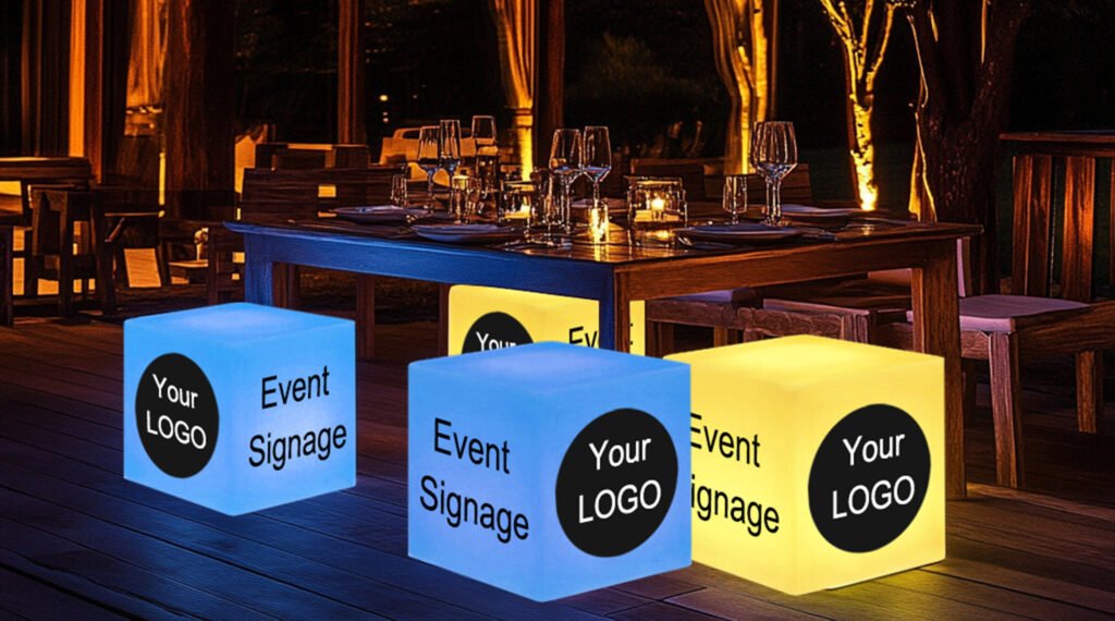 Illuminated Centerpieces for Outdoor Dining