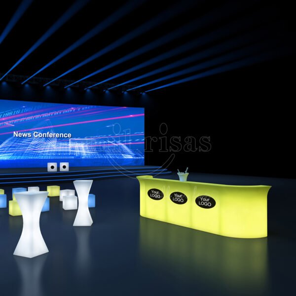 Individualized LED Curved Bar Counter 2