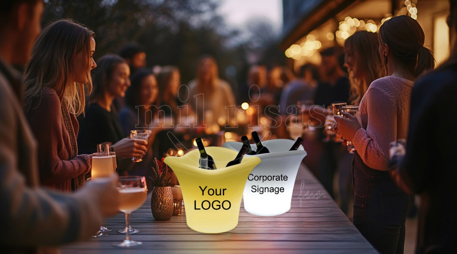 Make Your Holiday Celebration Stand Out with an LED Wine Ice Bucket with Tailored Logo