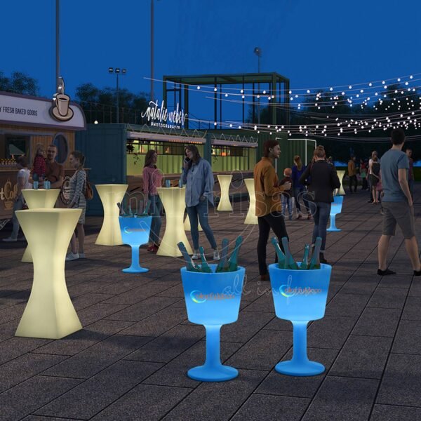 Personalized LED Champagne Ice Bucket 1