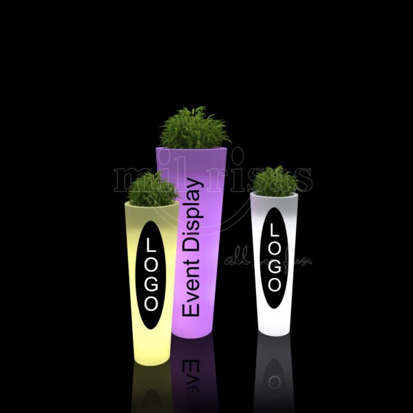 Personalized Outdoor Multicolor LED Decorative Planter