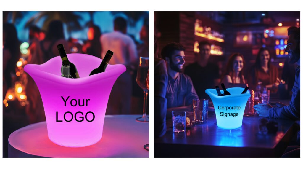 Shine at Your Beach Cocktail Party with LED Wine Ice Buckets