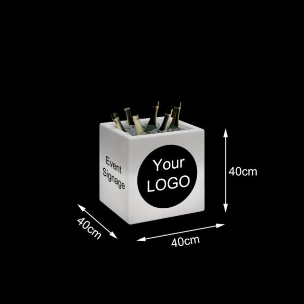 Size of Individualized LED Wine Chiller Bucket