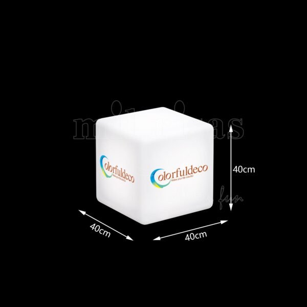 Size of Personalized Lights Light Cube