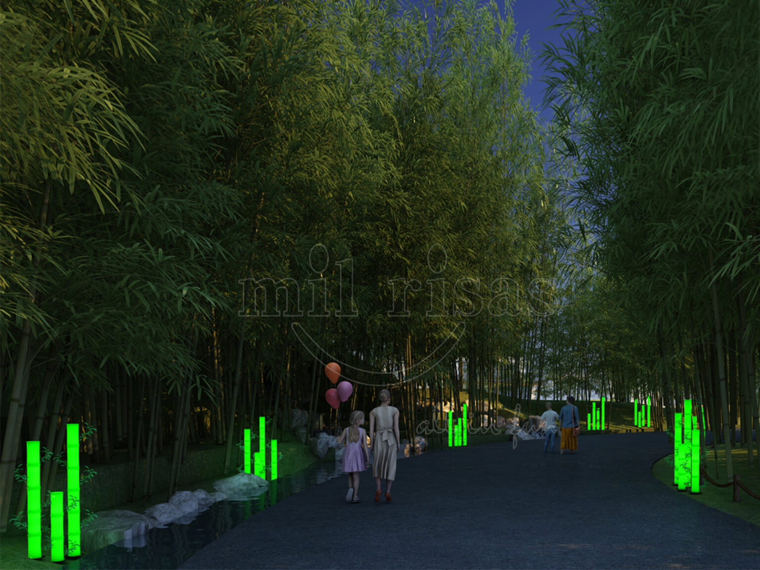 Bring Natural Beauty to Your Botanical Garden with the Outdoor LED Bamboo Garden Lights