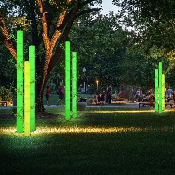 Glowing Bamboo LED Landscape Lights - Image 3