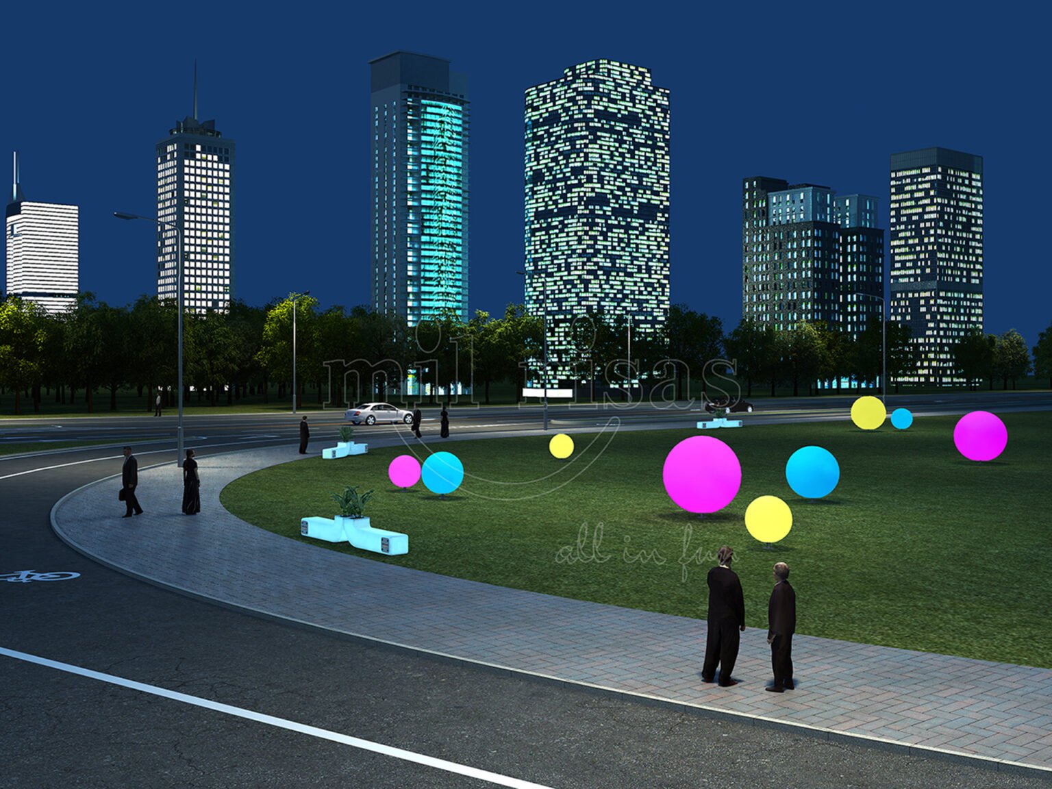 Brighten Cityscapes with Durable, Stylish Outdoor Globe Lights for Landscaping