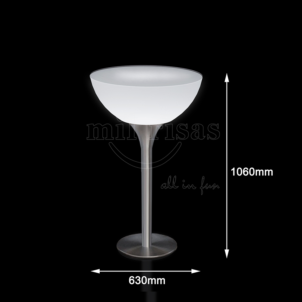 Size of Lounge Lighted High Table C113