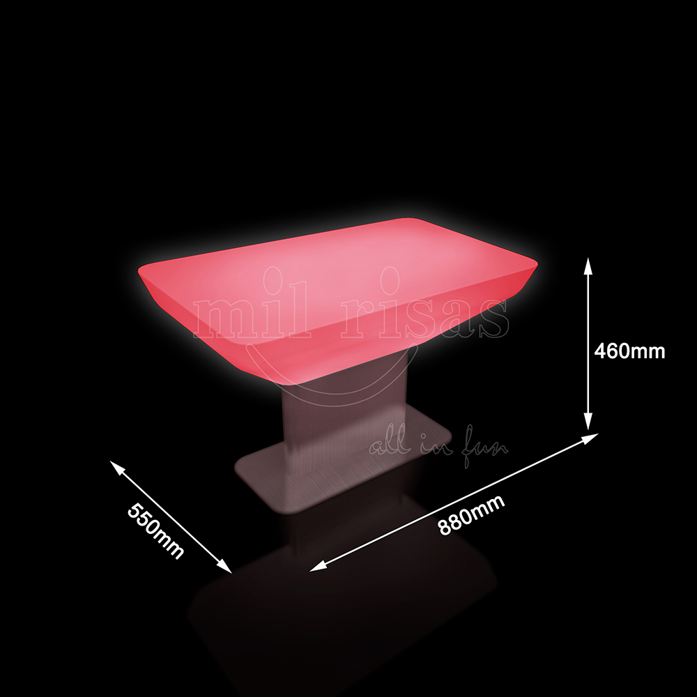Size of Small Light-up End Table C130B