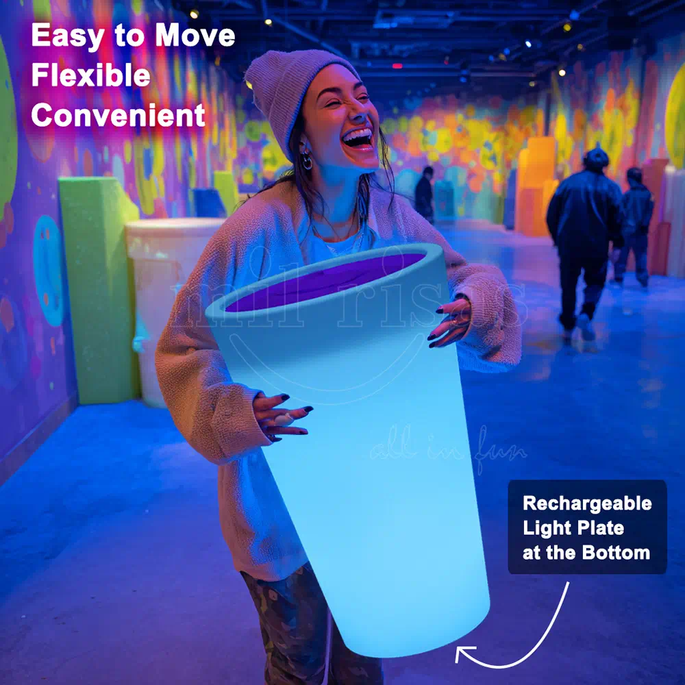 Lightweight and Portable with Glowing LED Base